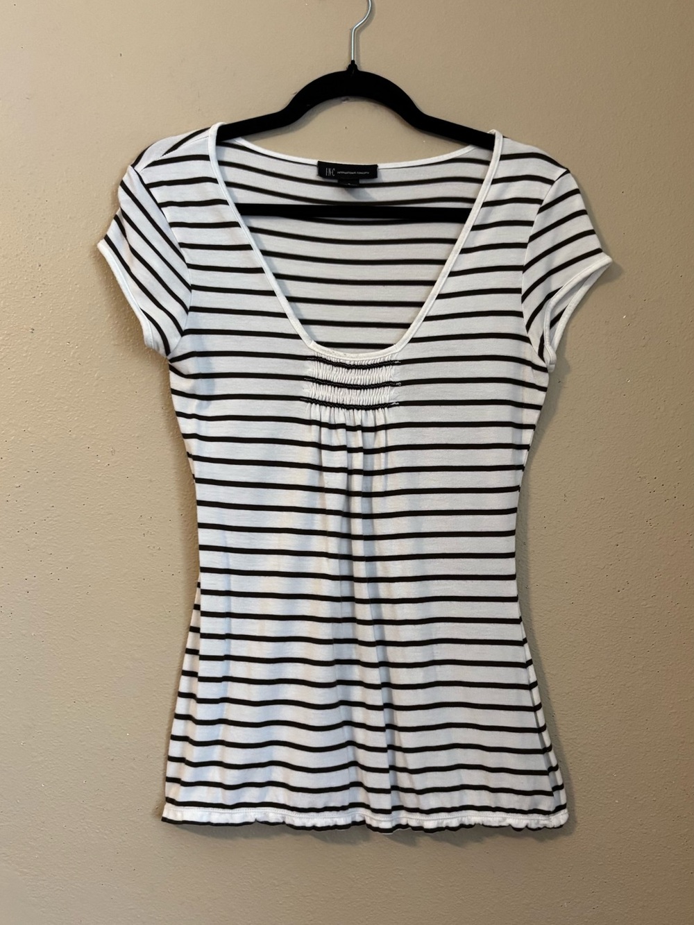 Vintage Y2K Sweet Babydoll Romantic Ruched Striped Top